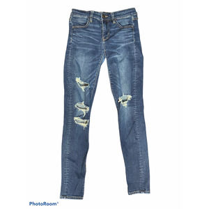 Vintage Skinny Blue Jeans Jeggings Women Size 4L
